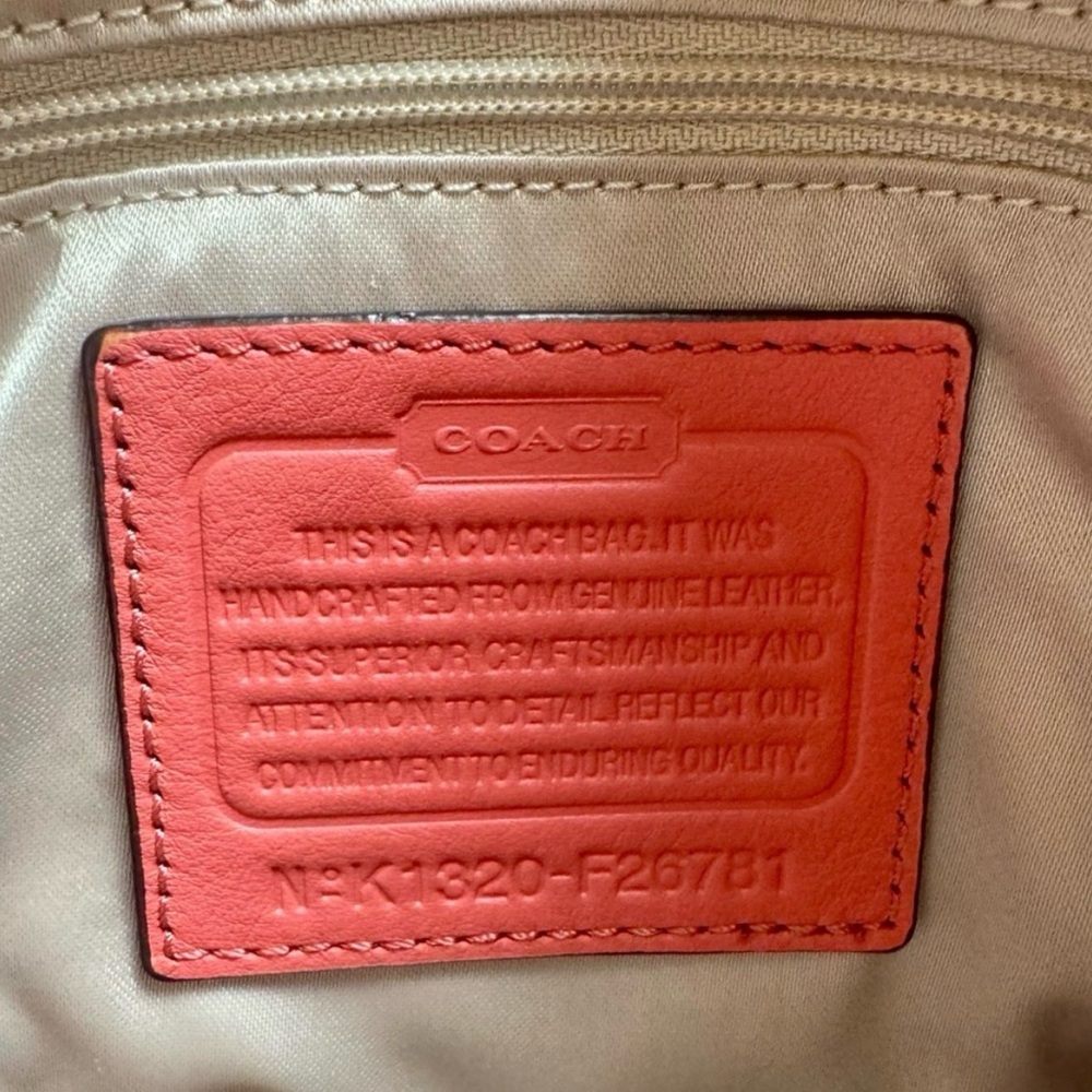 Coach Red Leather Shoulder Bag - Picture 7 of 7